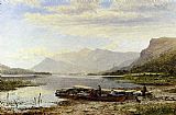 Derwentwater From Ladore Morning With Skiddaw In The Distance by Benjamin Williams Leader